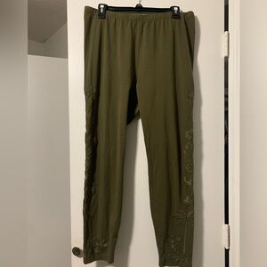 JW Los Angeles Embroidered Cotton Pants